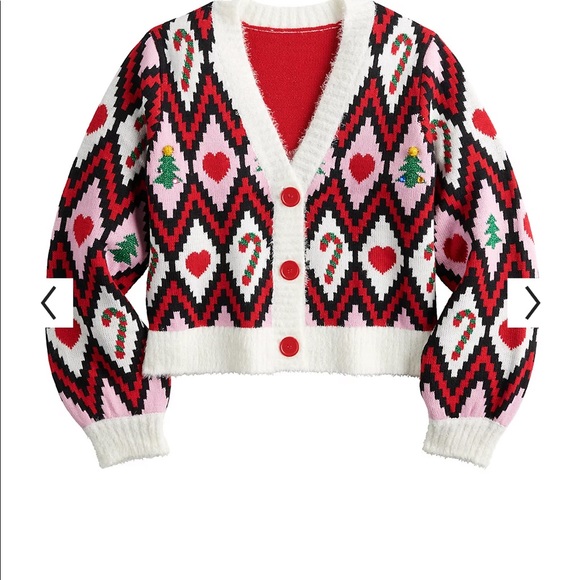 🧵HOST PICK 🧶NWT Sz Jr LG cardigan & skirt. Steal the spotlight! - Picture 3 of 4